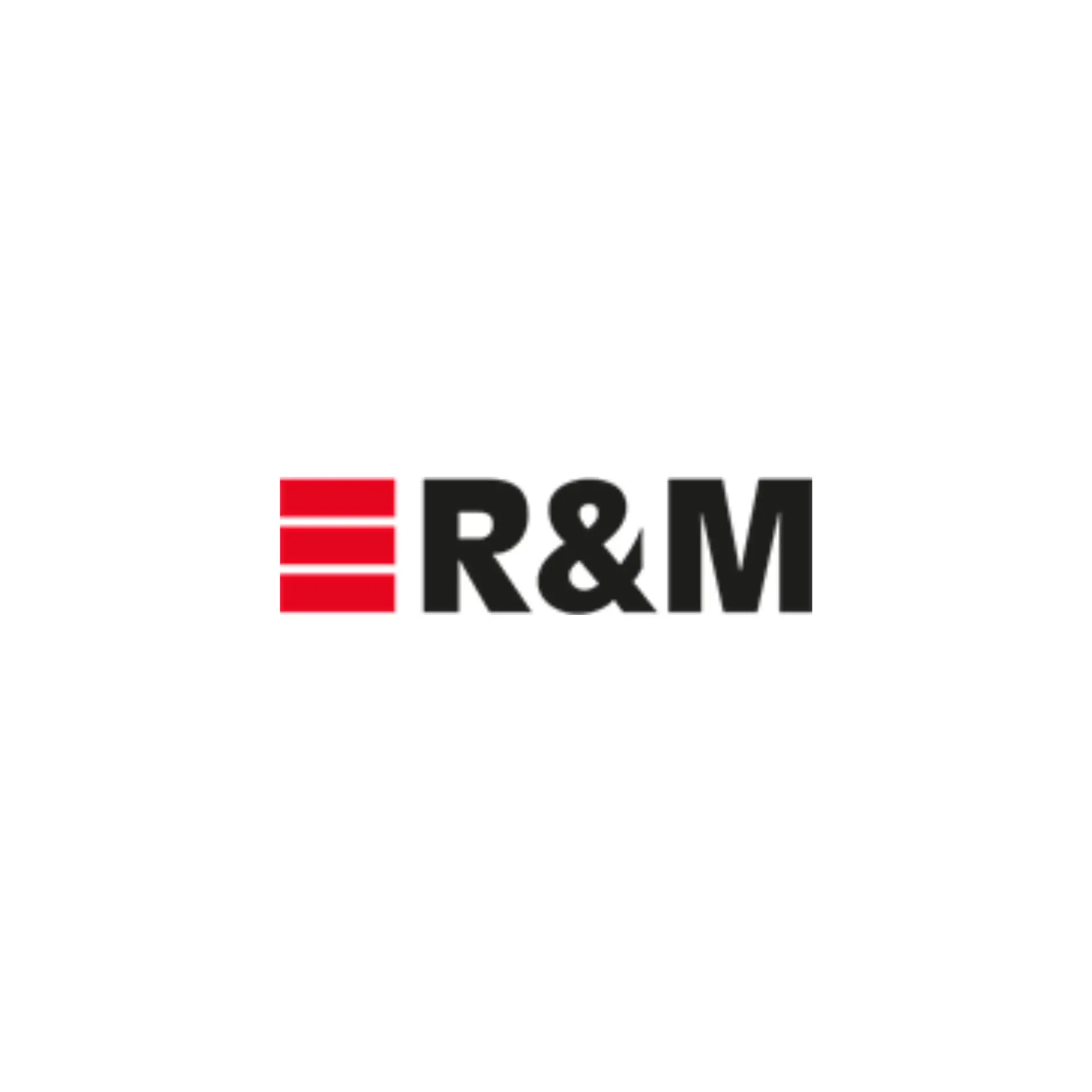 Logotipo oficial de R&M Reichle & De Massari, fabricante partner de dtc group en infraestructura y cableado estructurado.