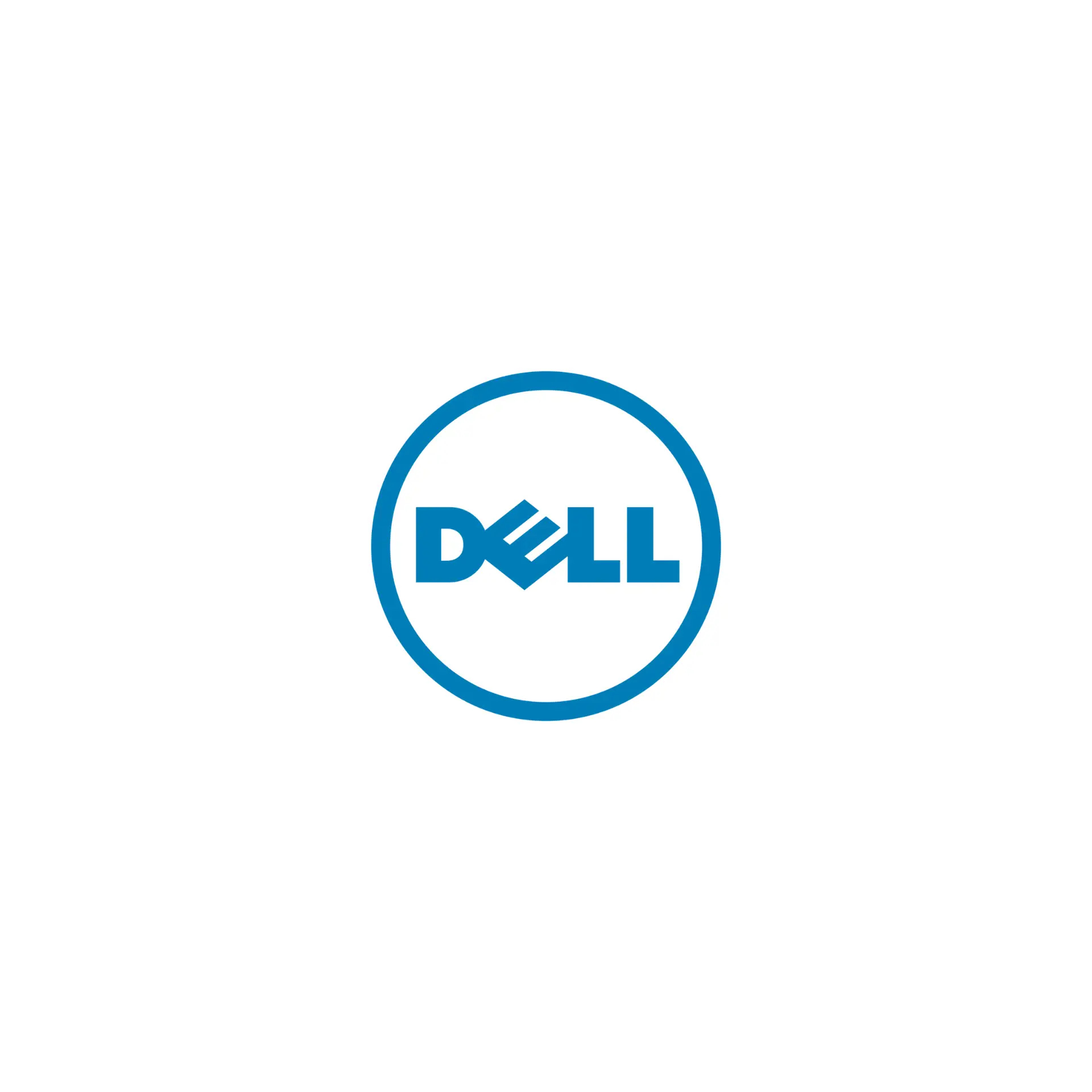 Logotipo circular azul de Dell Technologies, partner de computación y almacenamiento de dtc group.