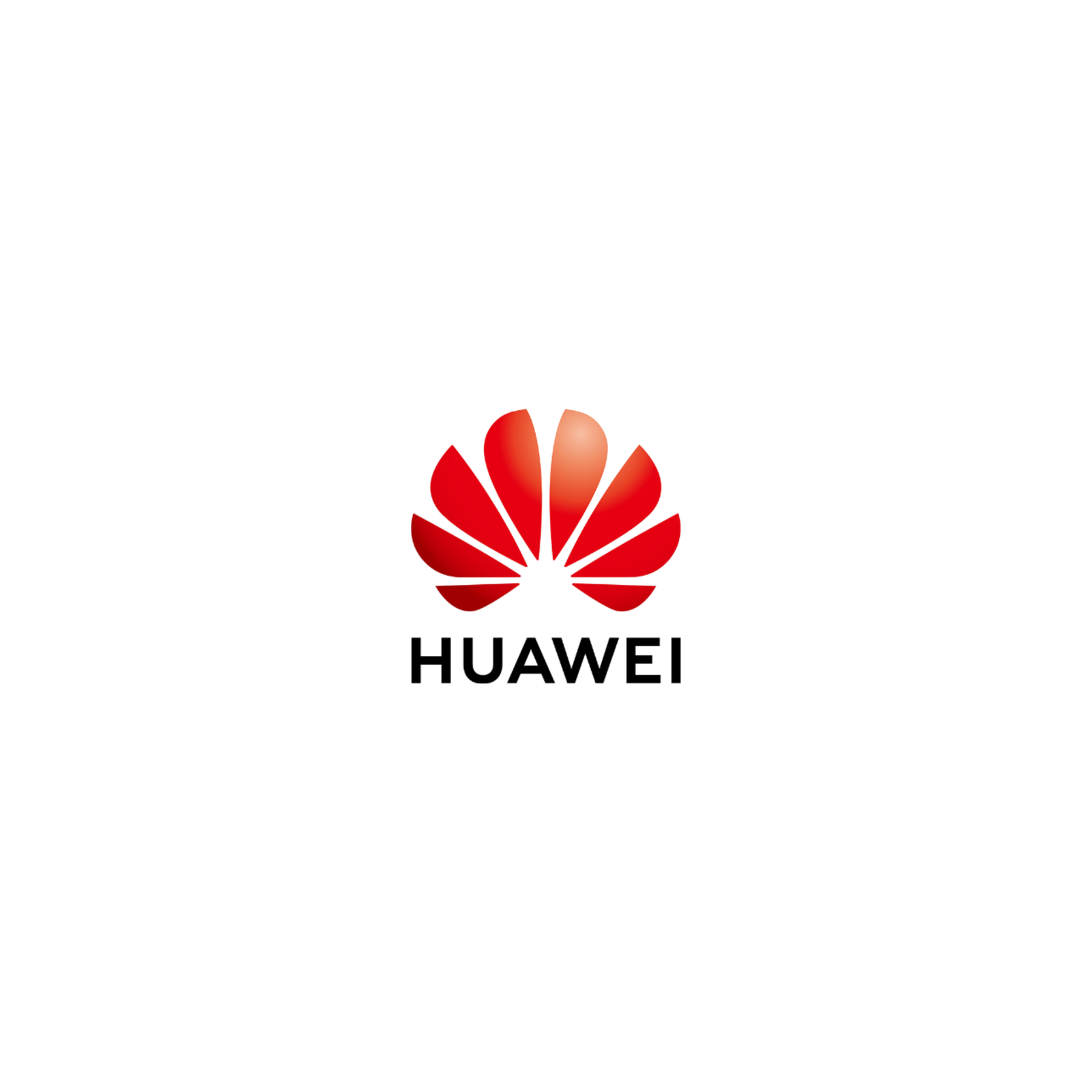 Logotipo con abanico rojo de Huawei, partner tecnológico de dtc group en redes B2B e infraestructura.